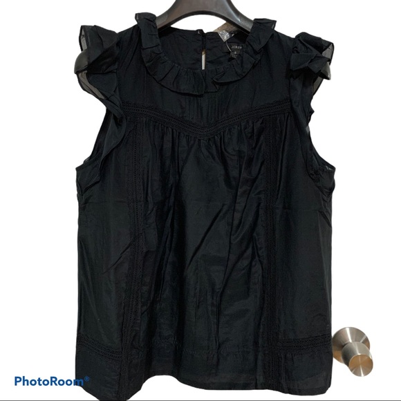 🔸J.Crew Flutter Sleeve Blouse - Picture 4 of 10